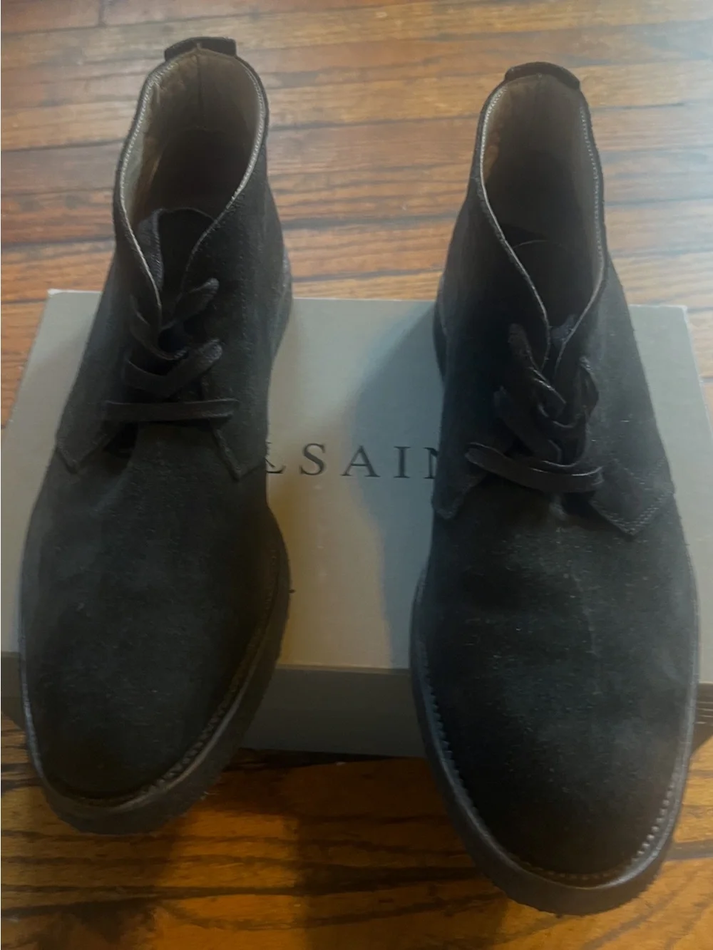 All Saints Black Suede Men's Chukka Boots size 10